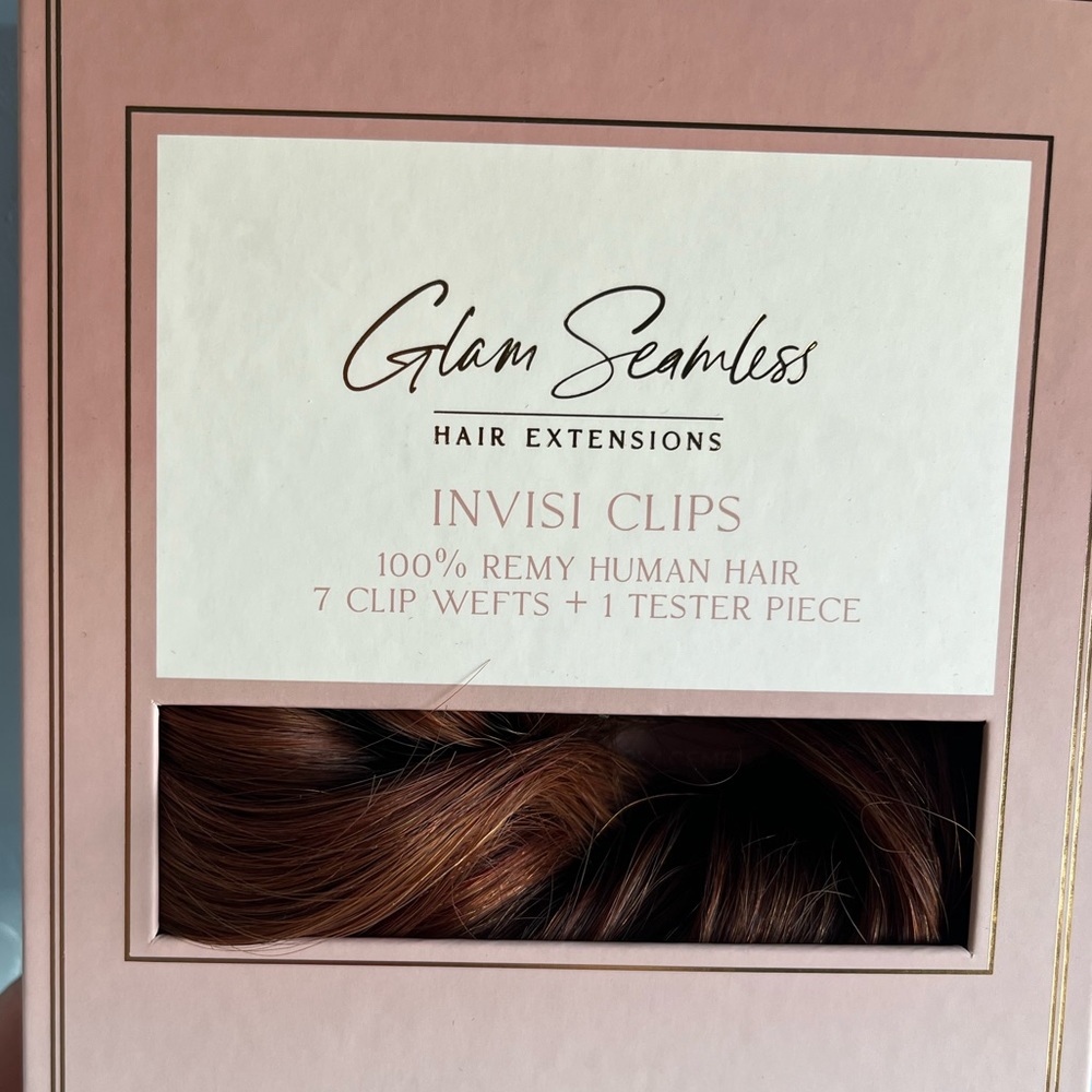 Glam Seamless Invisi Clip-in 16" Hair Extensions - Auburn